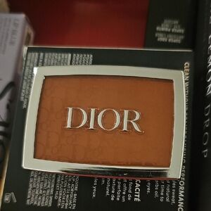 Dior Compact with Silver and Brown Design